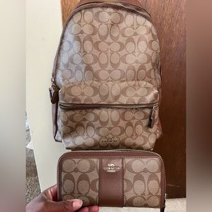 Coach bag and wallet